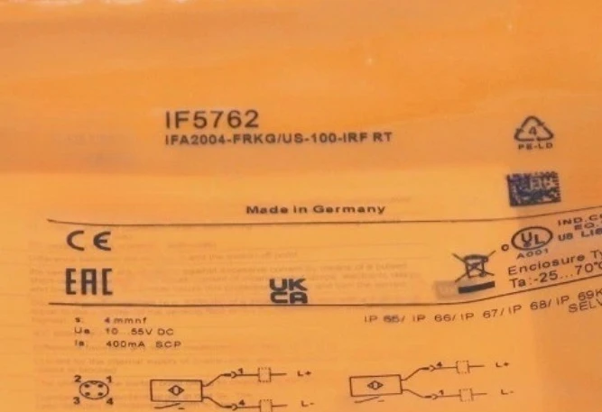 

Совершенно новый оригинальный IF5718 IF5721 IF5762 IF5769 Индуктивный бесконтактный переключатель Быстрая транспортировка