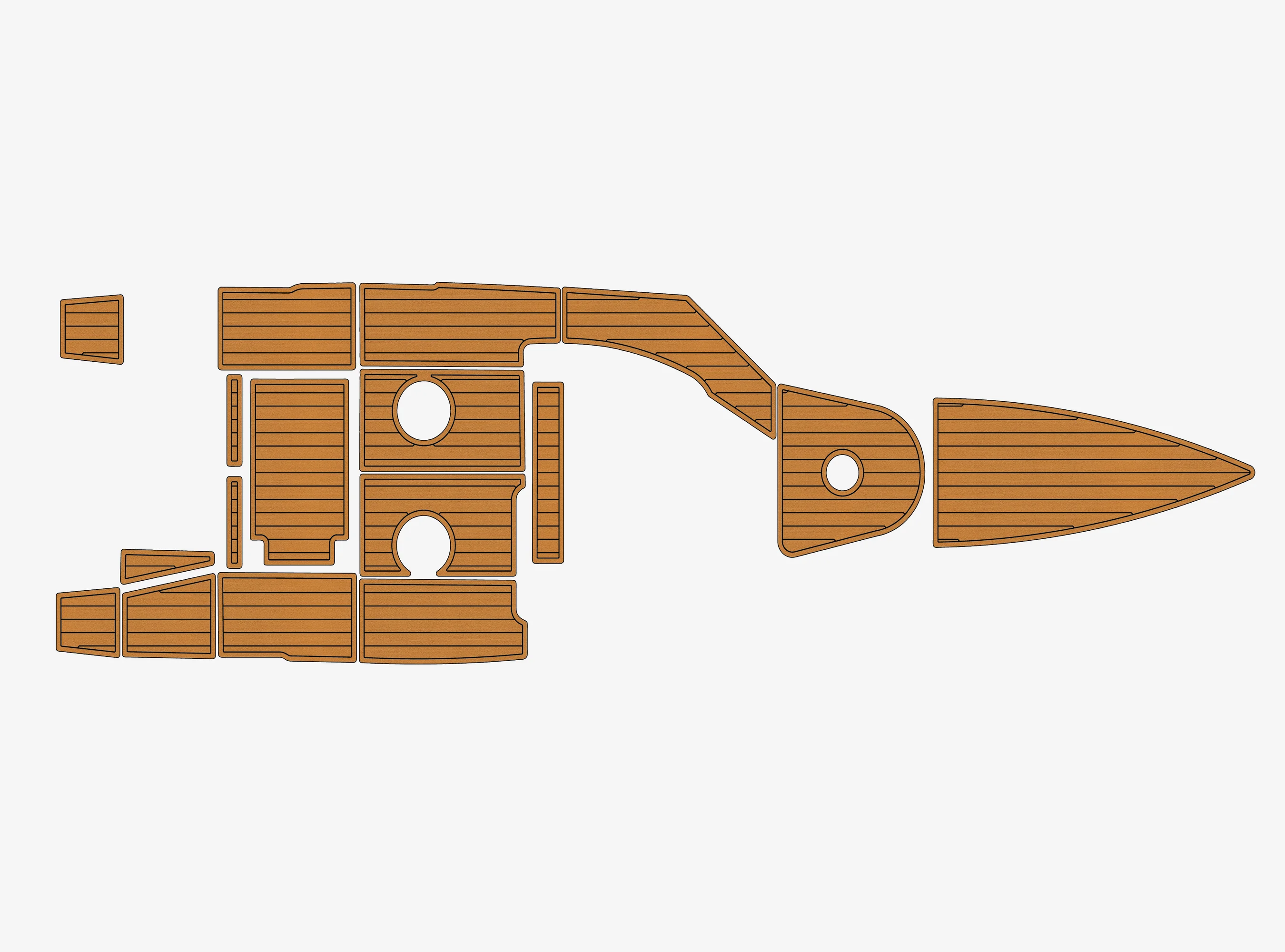 

Морской коврик из ПВХ с имитацией тика, 2019 Ocqueteau 650 Open, 1/4 дюйма (6 мм), из вспененного этиленвинилацетата (EVA), нескользящий, Seadek Aqua, для морских судов