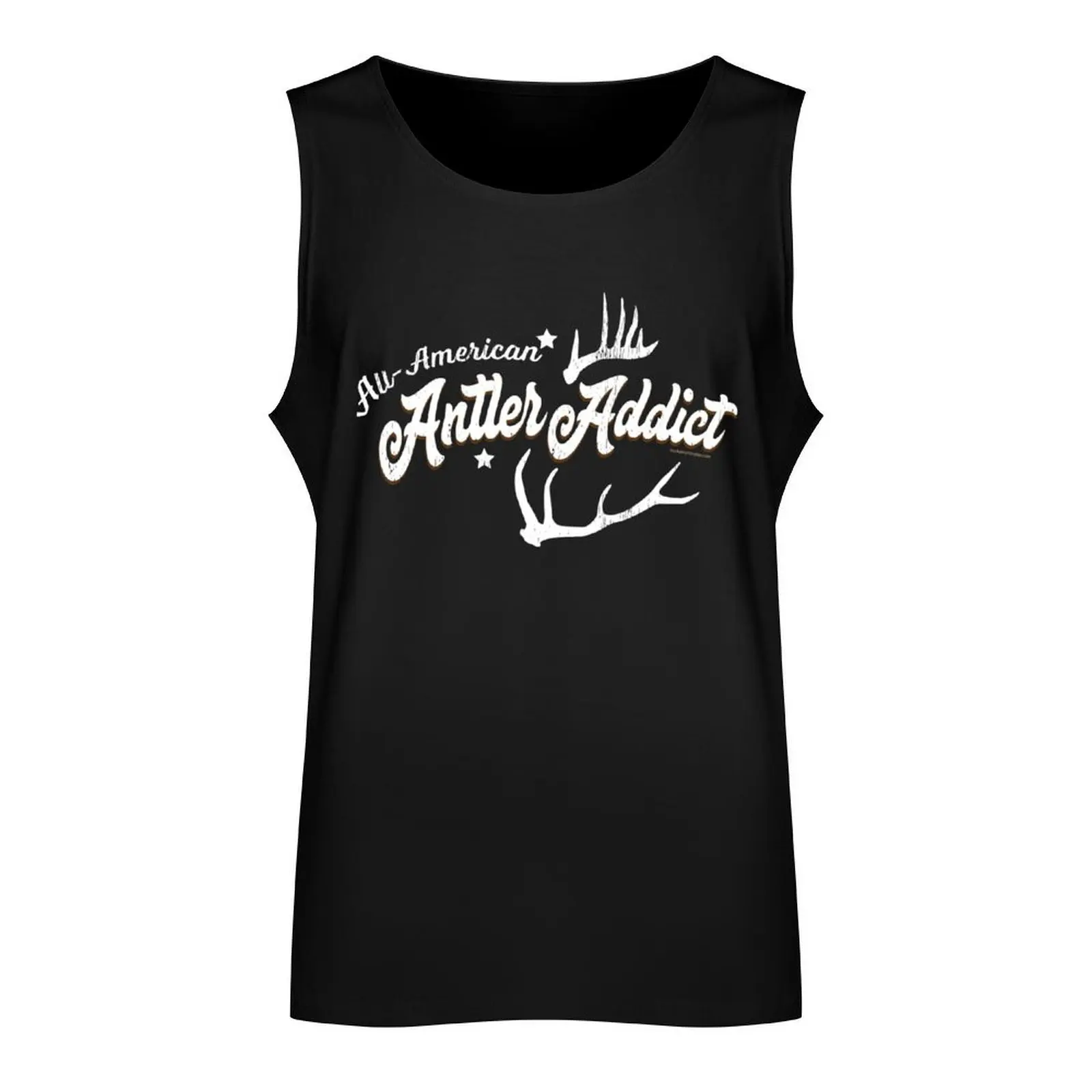 All-American Elk & Whitetail Antler Addict Design Tank Top Sportswear for men Bodybuilding shirt Male clothes bodybuilding men