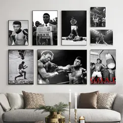 Muhammad Ali Inspirational Boxing Legend Canvas Art Poster HD Wall Decor for Living Room Home Decor Classic Motivational Print