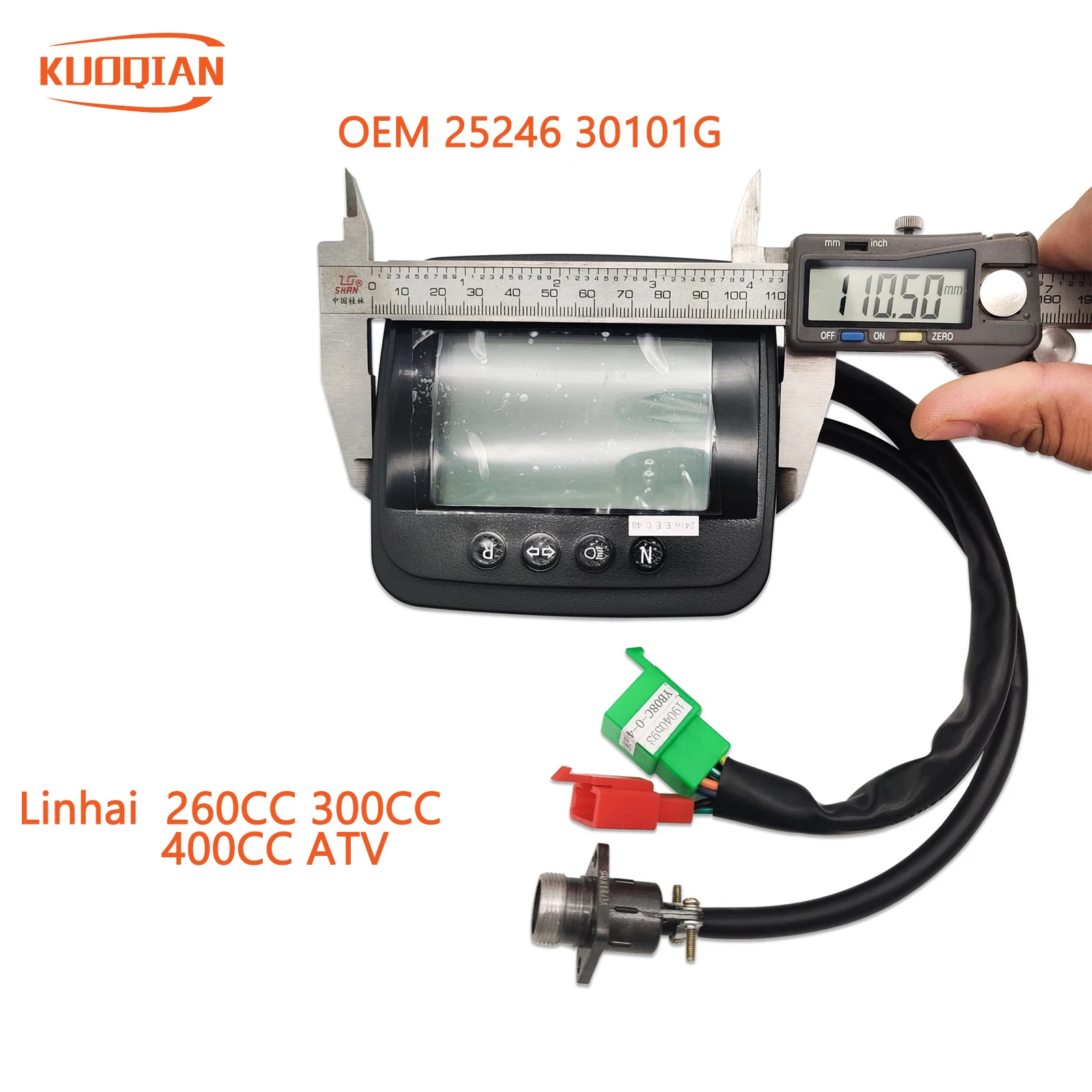 LCD Speedometer Meter Assy For Linhai 300 300cc D300 G300  ATV UTV GO Parts New 30101G  25246  LH-38