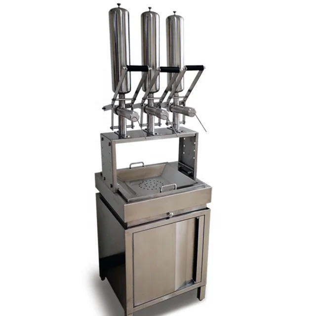 Churros Filler With Cabinet 3L Churros Filling Machine Jam Filler Jam Filling Machine Manual Filling Machine System Hot Sale