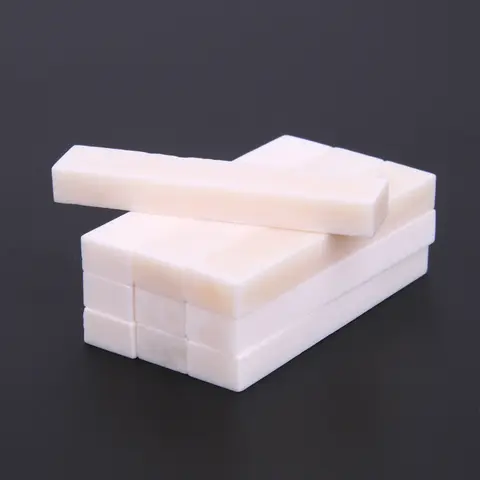 वोसियन गोजातीय हड्डी प्राथमिक रंग ध्वनिक और शास्त्रीय गिटार नट स्लॉटेड, ऊपरी और निचले नट विभिन्न आकारों में स्लॉटेड, 8 best sales गिटार नट - №4