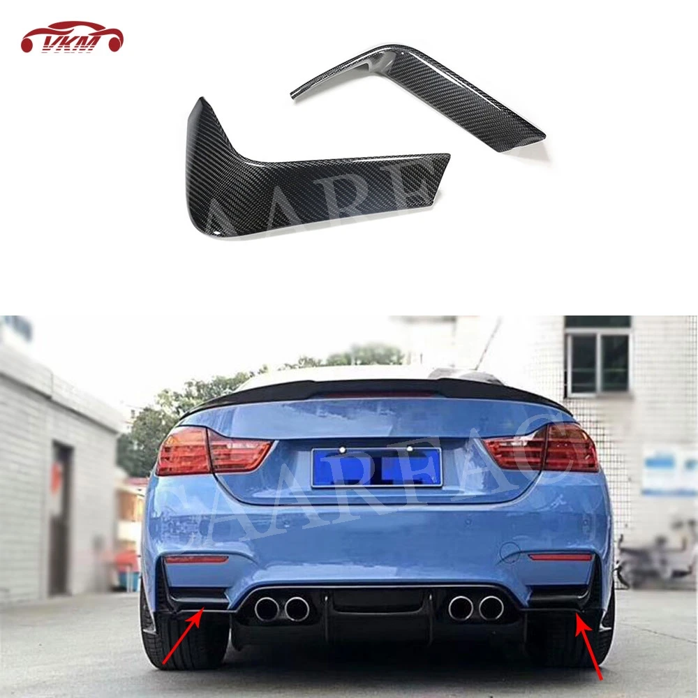 Carbon Fiber Rear Bumper Extension Splitter Flap for BMW 3 Series F80 M3 4 Series F82 F83 M4 2014-2018 Facelift Apron Trim Cover