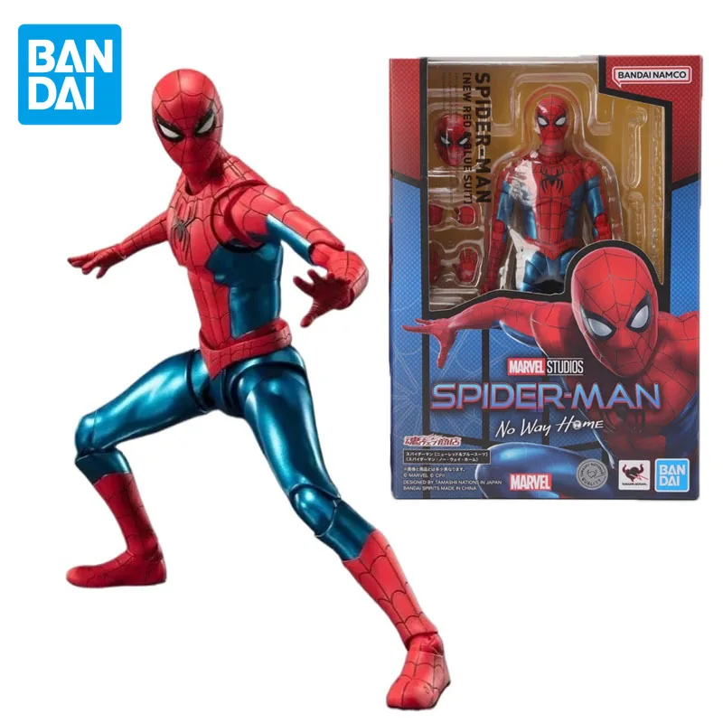 Bandai Original S.H.Figuarts Spider-Man No Way Home Anime Figure Spider-Man Action Figure Toys for Boys Girls Birthday Gifts