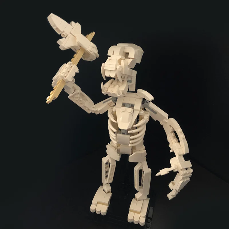 433 قطعة MOC الأحفوري ما قبل التاريخ كونغ الهيكل العظمي لتقوم بها بنفسك نموذج اللبنات ألعاب عيد ميلاد هدية #4