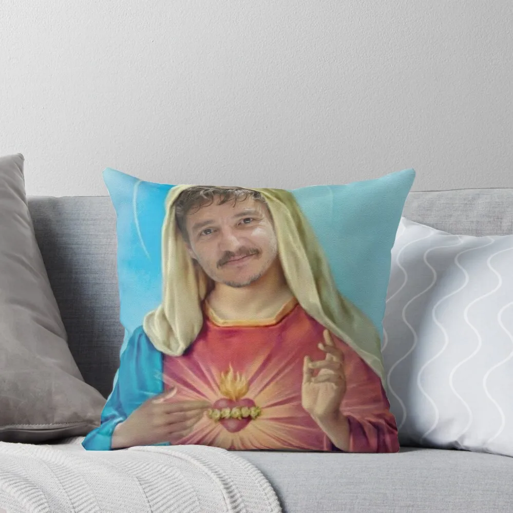 

i believe in pedro pascal Throw Pillow christmas decorations for home 2025 Sofa Cushions Christmas Pillows pillow