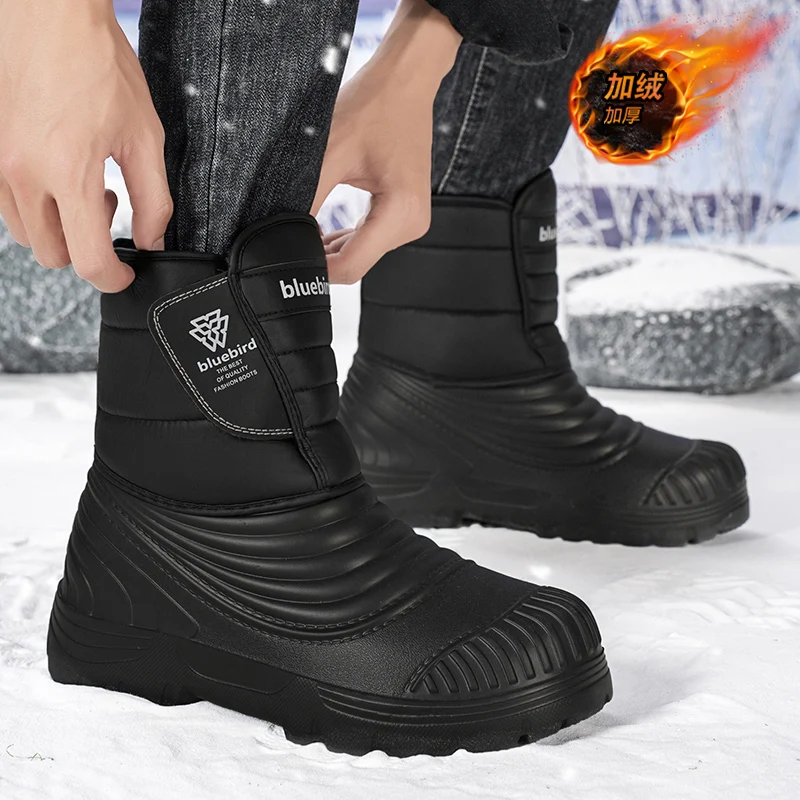 Waterproof Snow Boots Large Size 50/51 for Men And Women Lightweight Plush Lined Warm Shoes Botines Hombre Bottine view 6