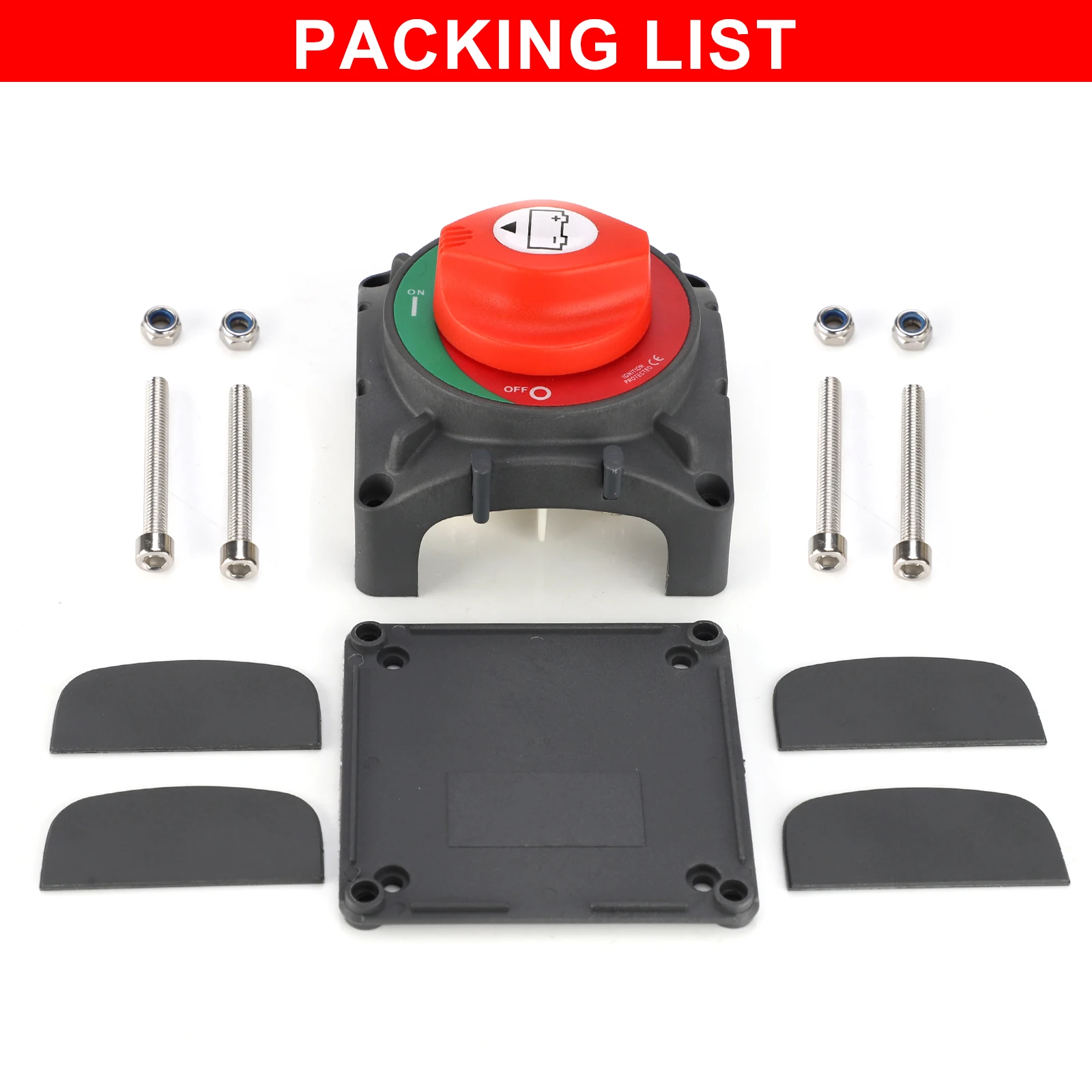 Cut IP65 Off Heavy Duty Double Pole Battery Switch DC 48V 600Amp Ignition Protected Marine Boat Dual Battery Isolator Switches