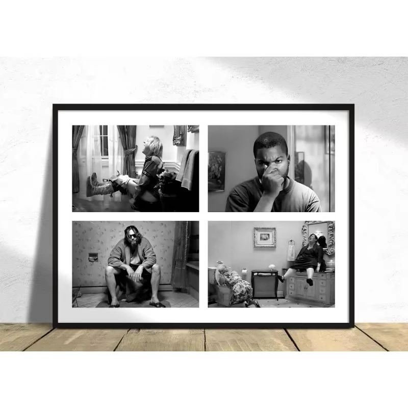 مضحك الحمام الفيلم المشارك اللب الخيال المرحاض صور جدار صورة فنية قماش اللوحة لغرفة المعيشة الحديثة ديكور المنزل