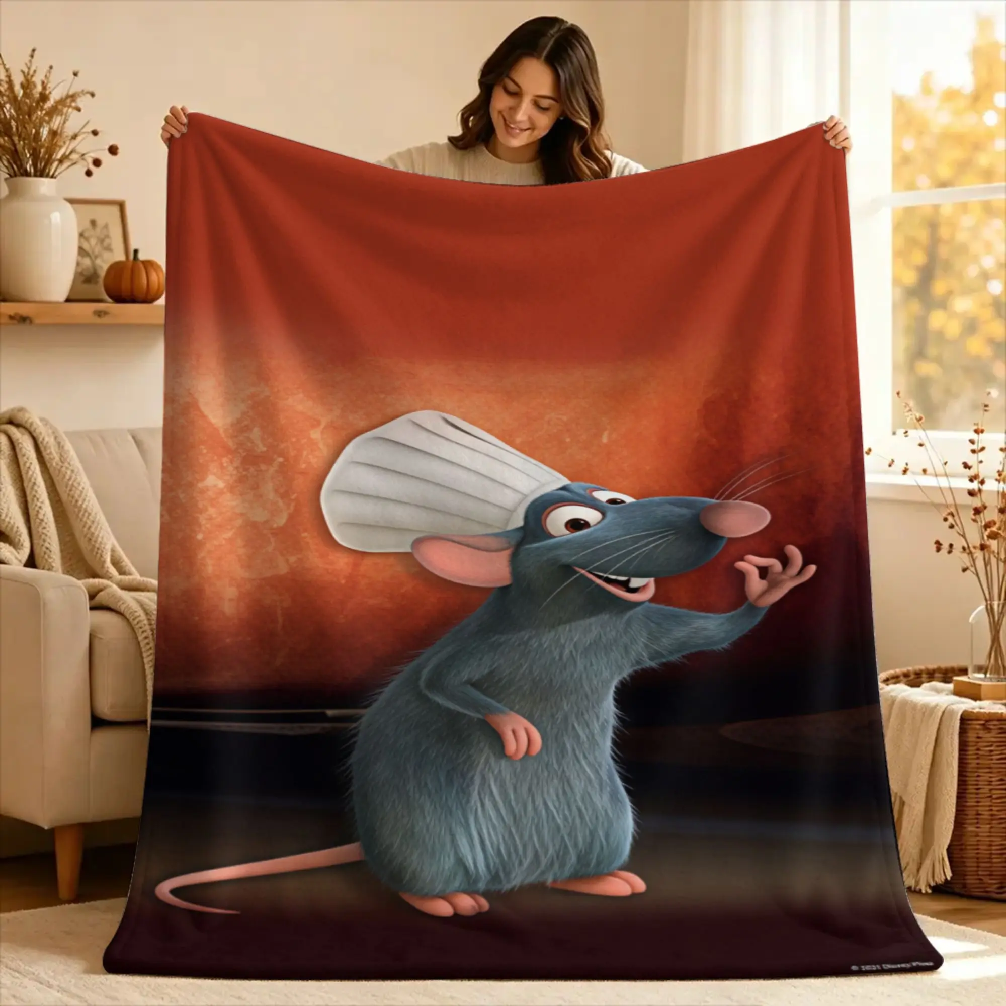 Soft Blanket Travel Ratatouille Throw Blanket Anyone Can Cook  Flannel Bedspread For Bedroom Comfortable Sofa Bed Cover