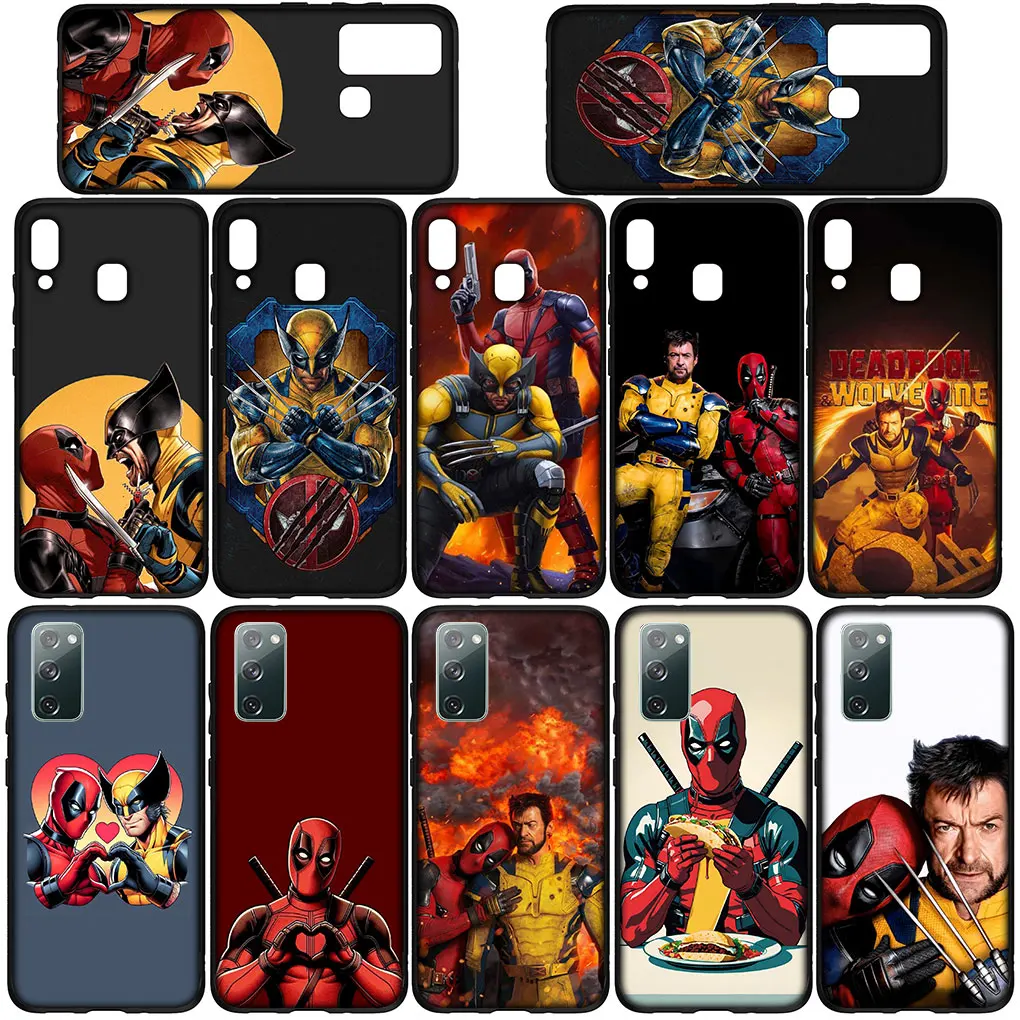 Poster Wolverine Marvel Deadpool Phone Case for Samsung Galaxy S24 S23 Fe Ultra A55 A35 A24 A15 A05 M55 M15 Plus A02 A03 A70 S7