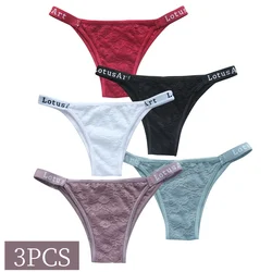 3PCS/Set Women Lace Panties Sexy Brazilian Panties Female Underpant Low Waist Panty Girls Underwear Fashion Intimates