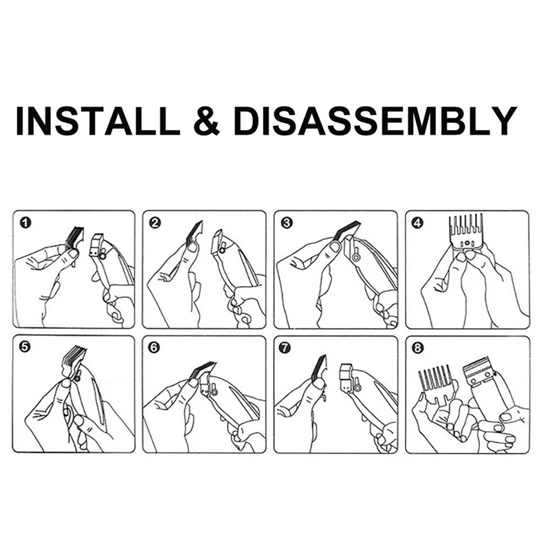 4Pcs Hair Clipper Limit Comb Guide 1.5Mm/4.5Mm Size Barber Replacement For Wahl