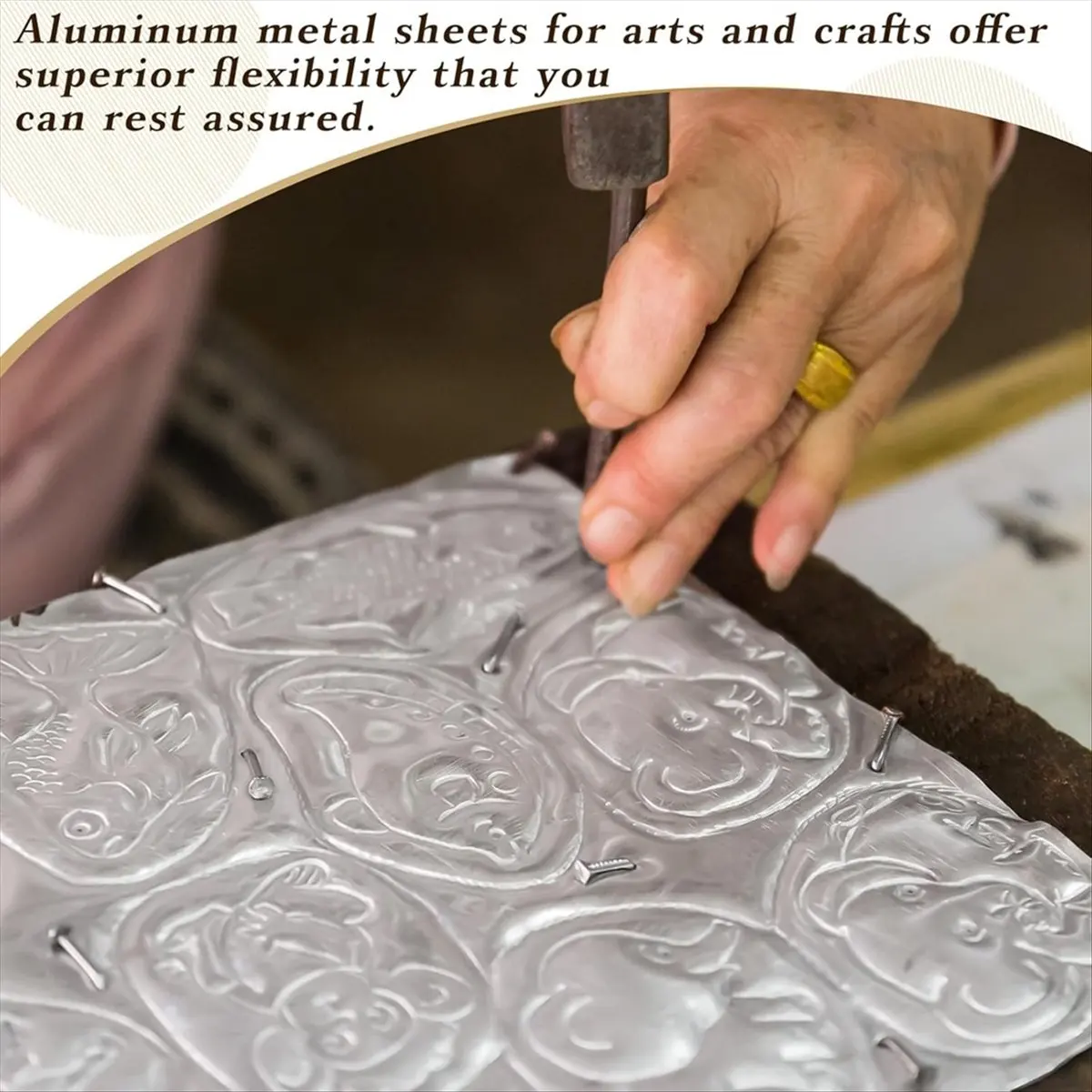 

NEW Aluminum Metal Crafts DIY Foil Roll 12 Inch X 20 Ft 0.05 mm Thick for Art Project Aluminum Flashing Roll Wide Sheet