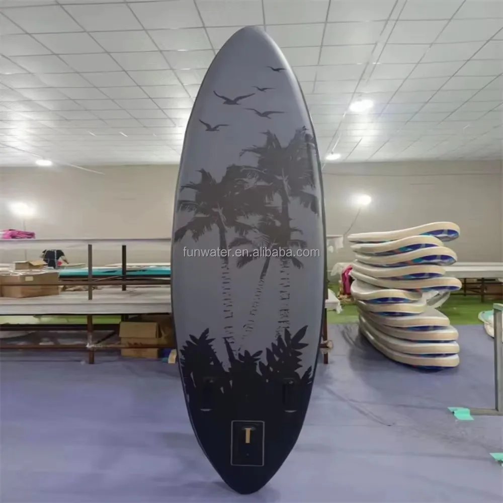 Popular Wholesale Blank Water Play Surfing Inflatable Gymnastics Board SUP Surf Stand up Paddle Board  Inflatable Paddle Board