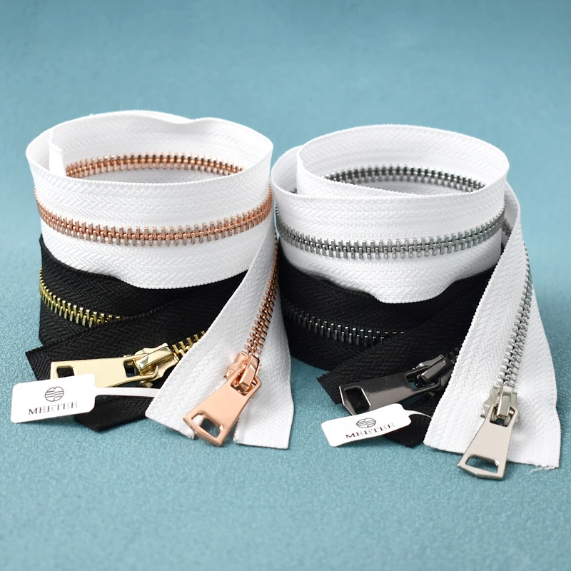 

10/20Pcs 5# Metal Zippers for Sewing 15-25cm Close-End 30-80cm Open-End Decor Zips Gaement Closure Zip Tape Zipper Repair Kits