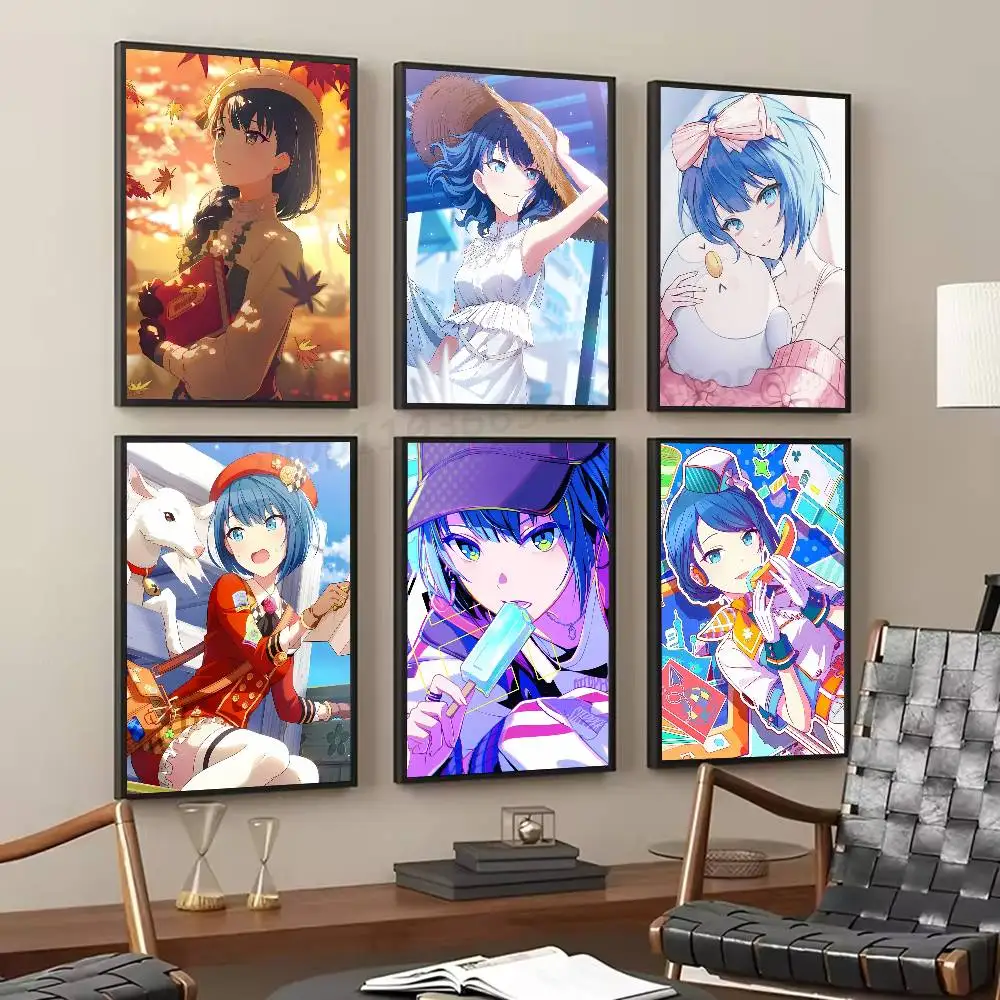 Kiritani Haruka Anime game Project Sekai Posters Living Room Bar Cafe Quality Canvas Vintage Style Comics Painting Art Home Wall