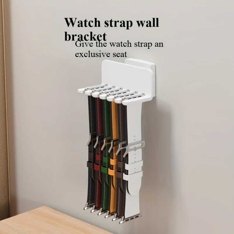 Wall-Mounted Storage Rack for Apple Watch Bands, Suitable for Use in The Bedroom Without Drilling