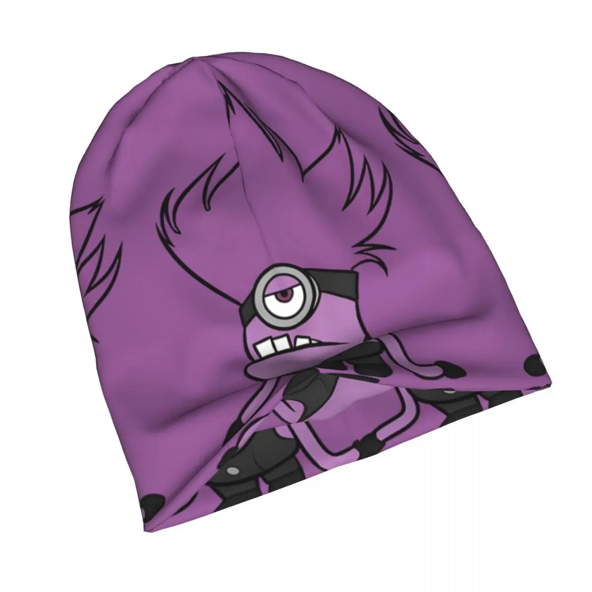 Despicable Me Skullies Beanies Caps Purple Thin Hat Autumn Spring Bonnet Hats Men Women's Street Ski Cap