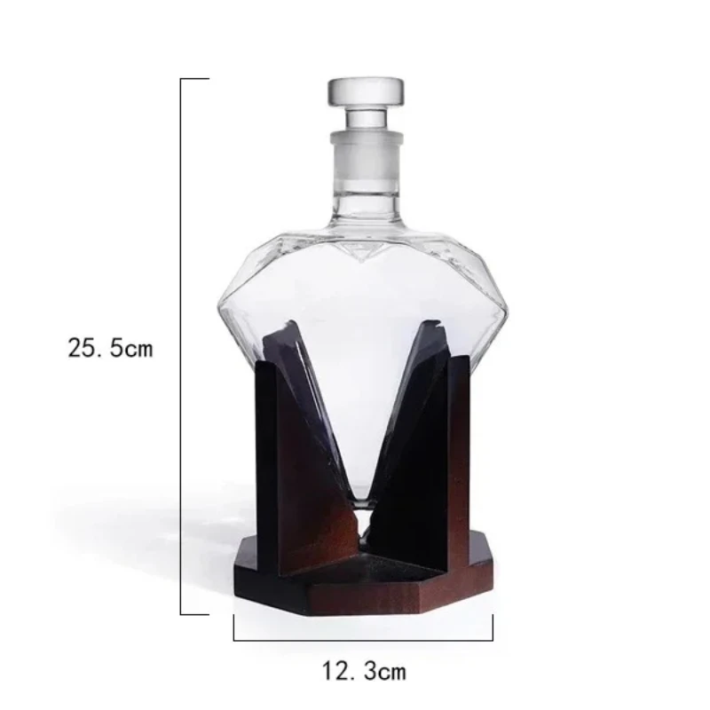 Diamond Whiskey Decanter Set 6
