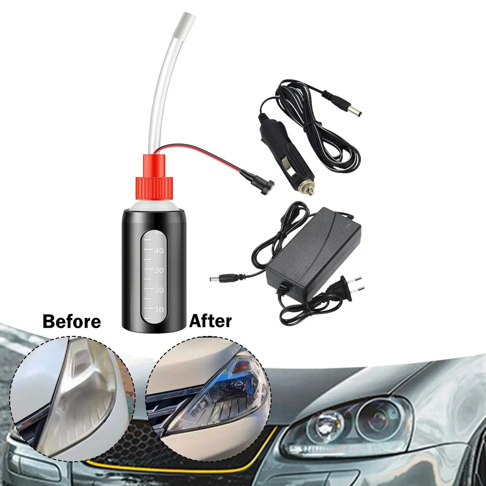 

Чашка для ремонта фар, адаптер европейского стандарта, инструменты для полировки, автоаксессуары, распылительные чашки с подогревом, чашка для автоматического восстановления фар