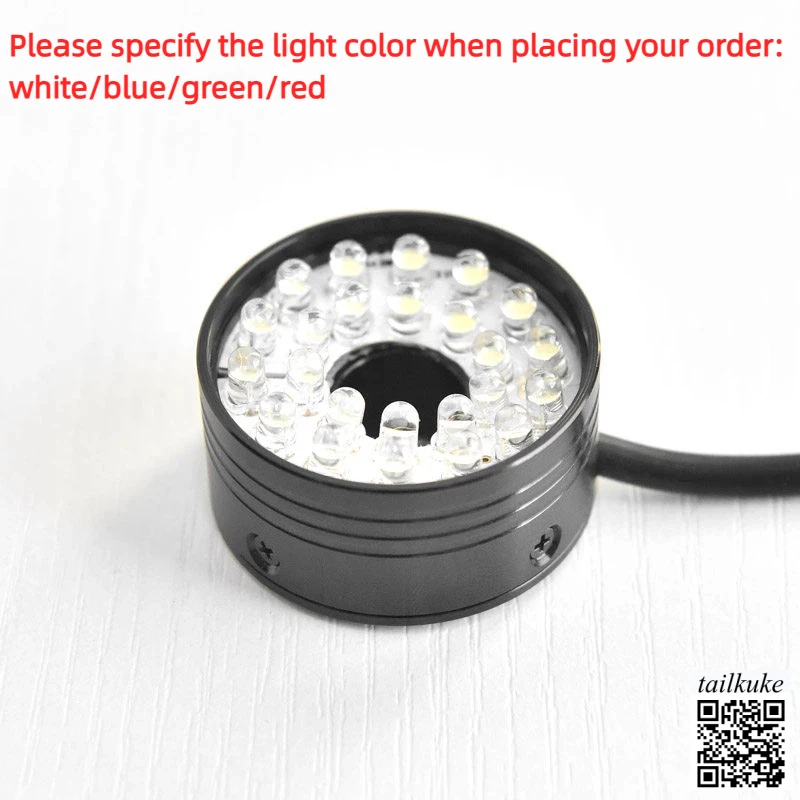 source-lumineuse-annulaire-24v-75-degres-pour-vision-industrielle-anneau-led-haute-luminosite-pour-camera-industrielle