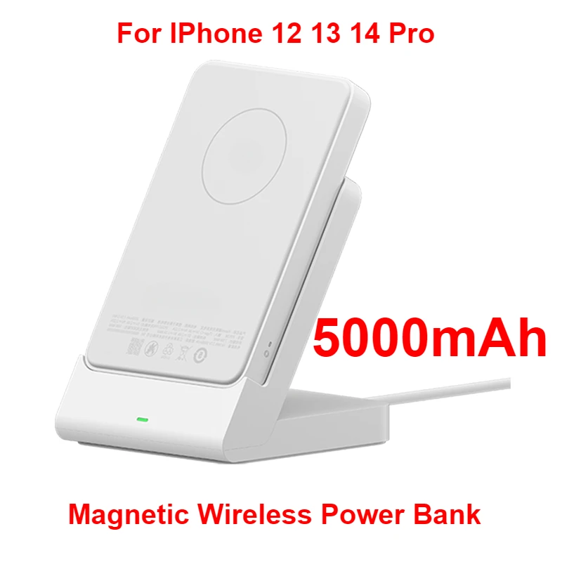 

For IPhone 12 13 14 Pro Mag-safe Wireless Charger for Xiaomi Magnetic Wireless Power Bank 5000mAh