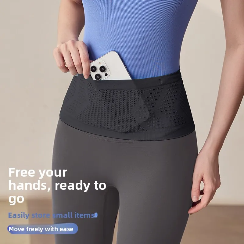 

Running Waist Bag Sports Phone Pouch Multifunctional Belt Morning Run Outdoor Fitness Invisible Unisex High Elasticity