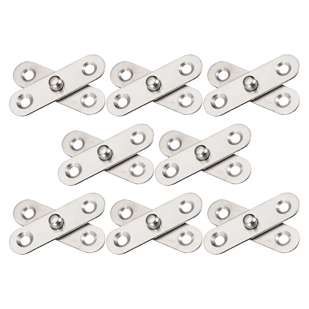 

8 Pcs Window Hinge Hinges Door 360 Degree Shed Pivot Small Rotation Stainless Steel Folding Hardware Kitchen Cabinet