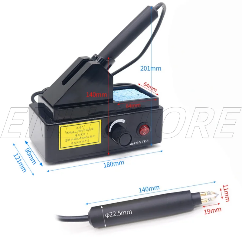 1Set Pisau Ukir Elektrik Gigi ThermaKnife Mesin Pemangkas Aligner Pemotong Ukiran untuk Pemotongan Lembaran Plastik Ortodontik