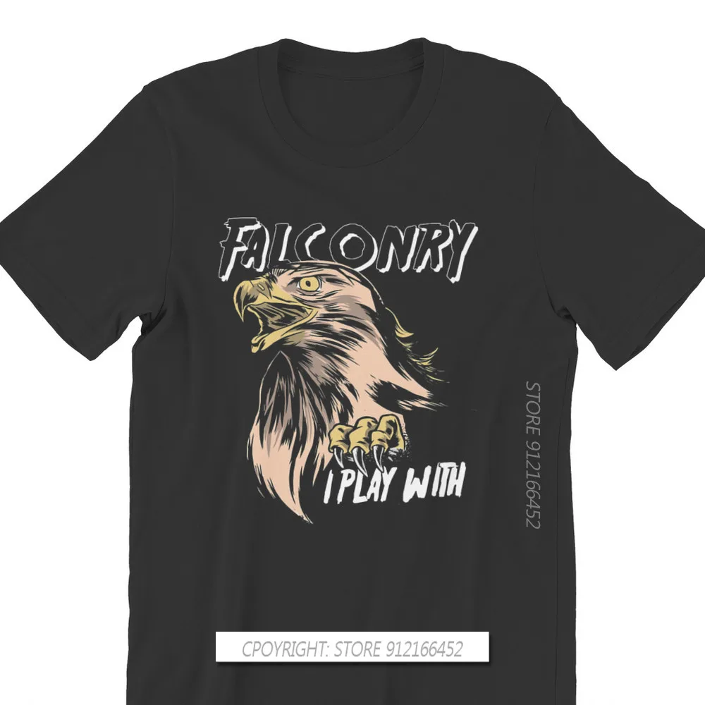 Falconry Austringer Bird Original TShirts Hawker Print Men's T Shirt Funny Tops 3XL