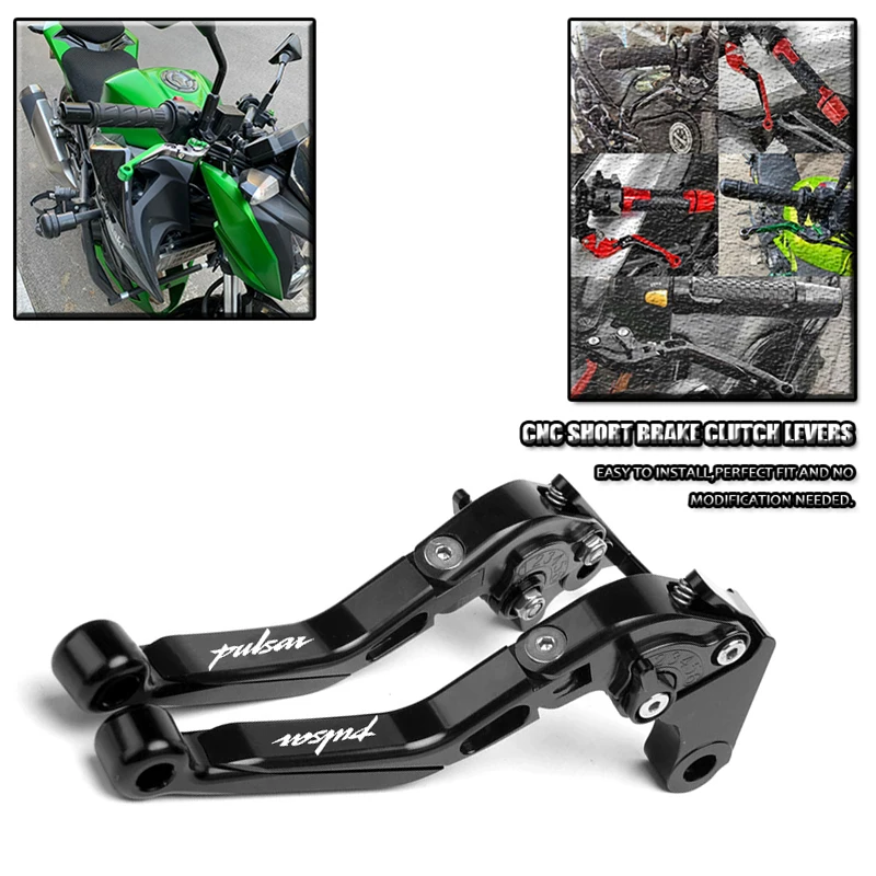 Pour Bajaj Pulsar 200 NS/200 RS/200 A CNC levier d'embrayage levier de frein ensemble réglable poignée pliante leviers pièces de moto