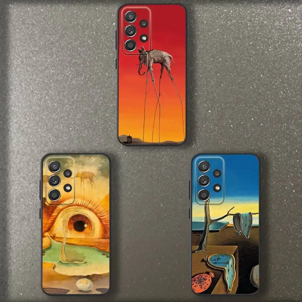 

Art S-Salvadors D-Dali Phone Case For Samsung S 25,24,23,22,30,21,10,9,Ultra,Plus,Lite,FE,4,5 G Soft Black Case