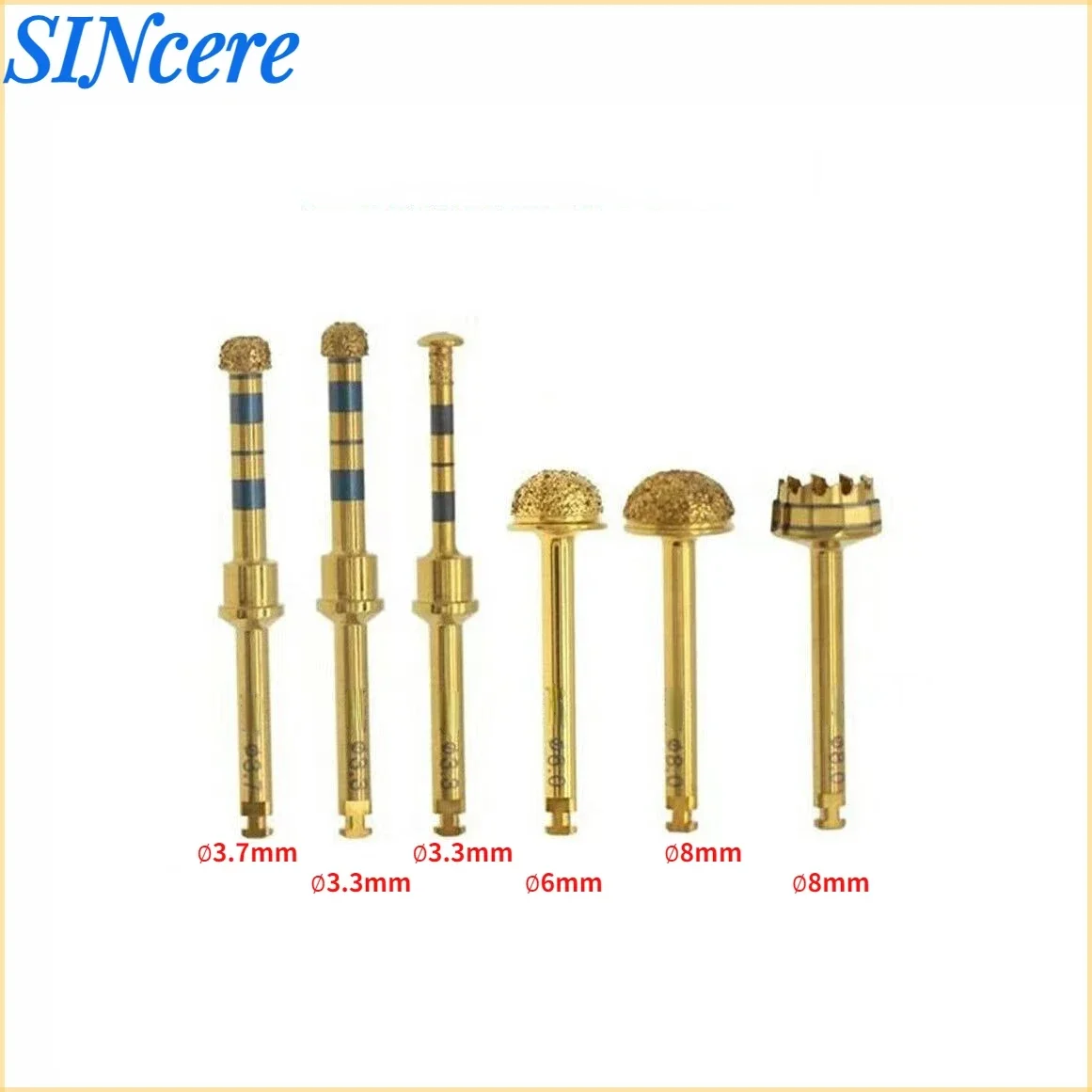 Dental Diamond Coated Lateral Approach Sinus Lift Drills Reamer Bur Bone Shape Kit Diamond Coated Bur Drills Dental Implant Tool