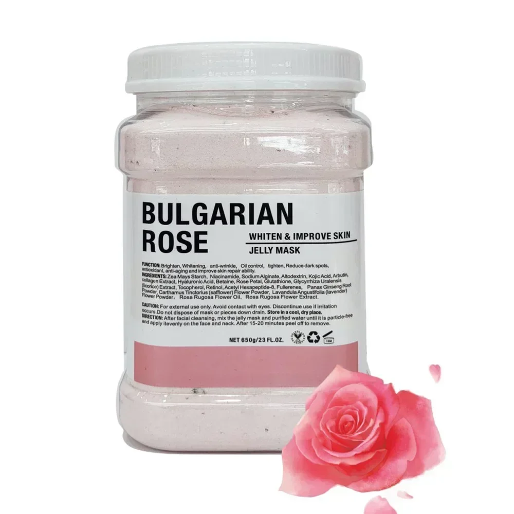 650g Arbutine Rose Jelly Masker Poeder DIY Plant Maskers Poeder Peel Off Vitamine C Hyaluronzuur Gezichtsverzorging 24K Gouden Modder Masker