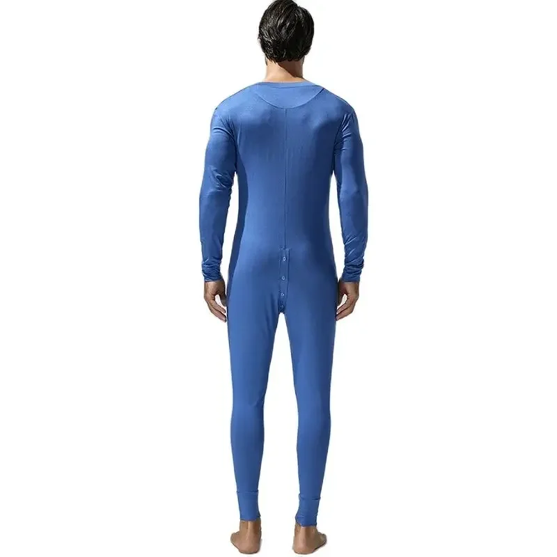 Pijama Hombre Sissy Bodysuit Men Onesie Body Hombre  Jumpsuit One Piece Pajamas Sleepwear Solid Ropa Interior Hombre Comfortable