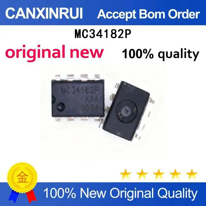 (5-100 Pieces) MC34182 MC34182P DIP-8 pin direct insertion integrated circuit/dual operational amplifier IC chip