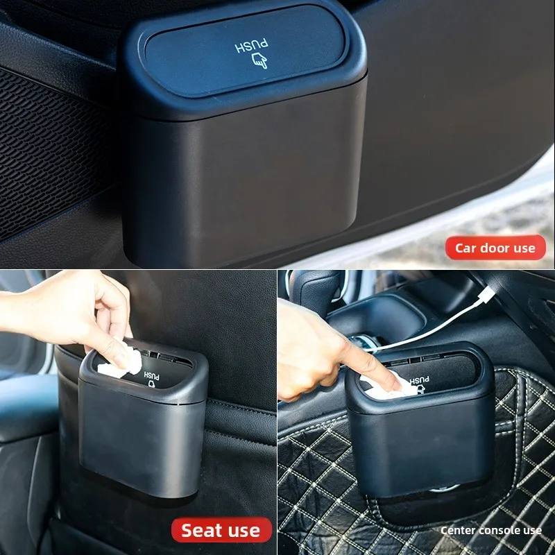 

For Kia Sorento BL Cerato/Spectra LD 2002~2009 Car Door Seat Clip Stand Holder Storage Box With Lid Pocket Trash Can Accessories