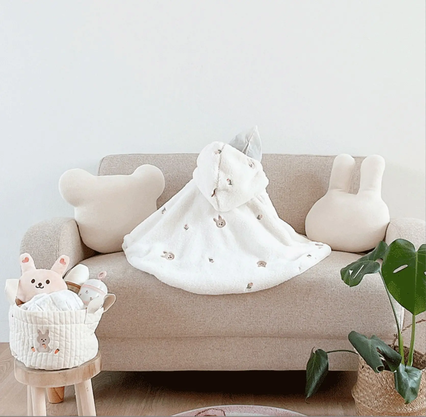 Winter kinder Onesie Cape Neugeborenen Baby Jungen Mädchen Kleidung Korallen Flanell Stickerei Swaddle Wrap Winddicht Warme Baby Outfit – Detail 3