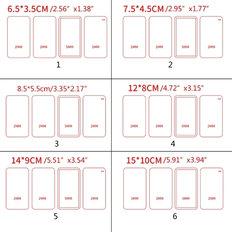 Multiple DIY Acrylic Plates Ticket Root Mold Acrylic Ultra-permeable Empty Plate