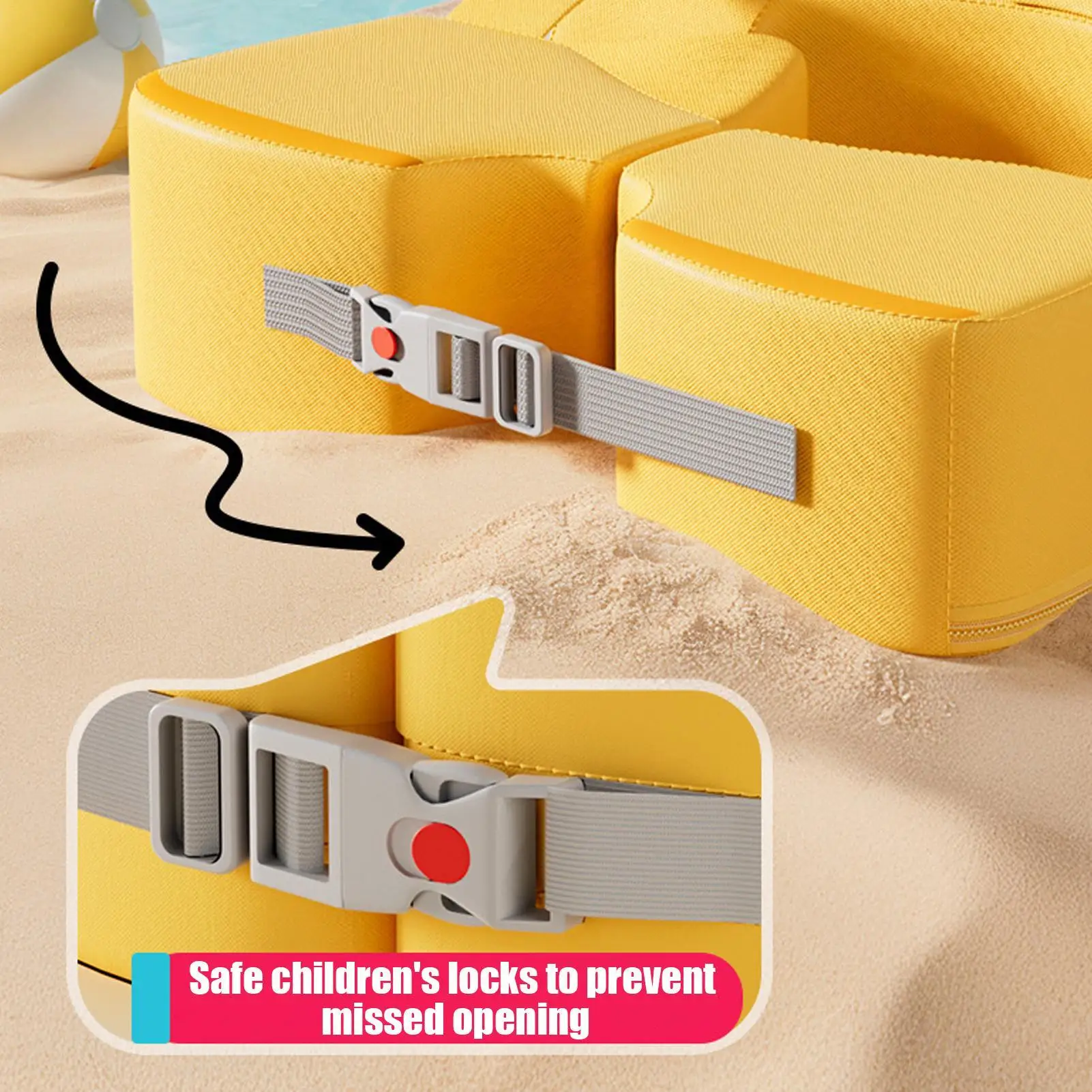 Baby Pool Float Non Inflatable Elephant Baby Safety Water Ring Ergonomic Buoyancy Ring Pool Toy Portable Flotation Device For