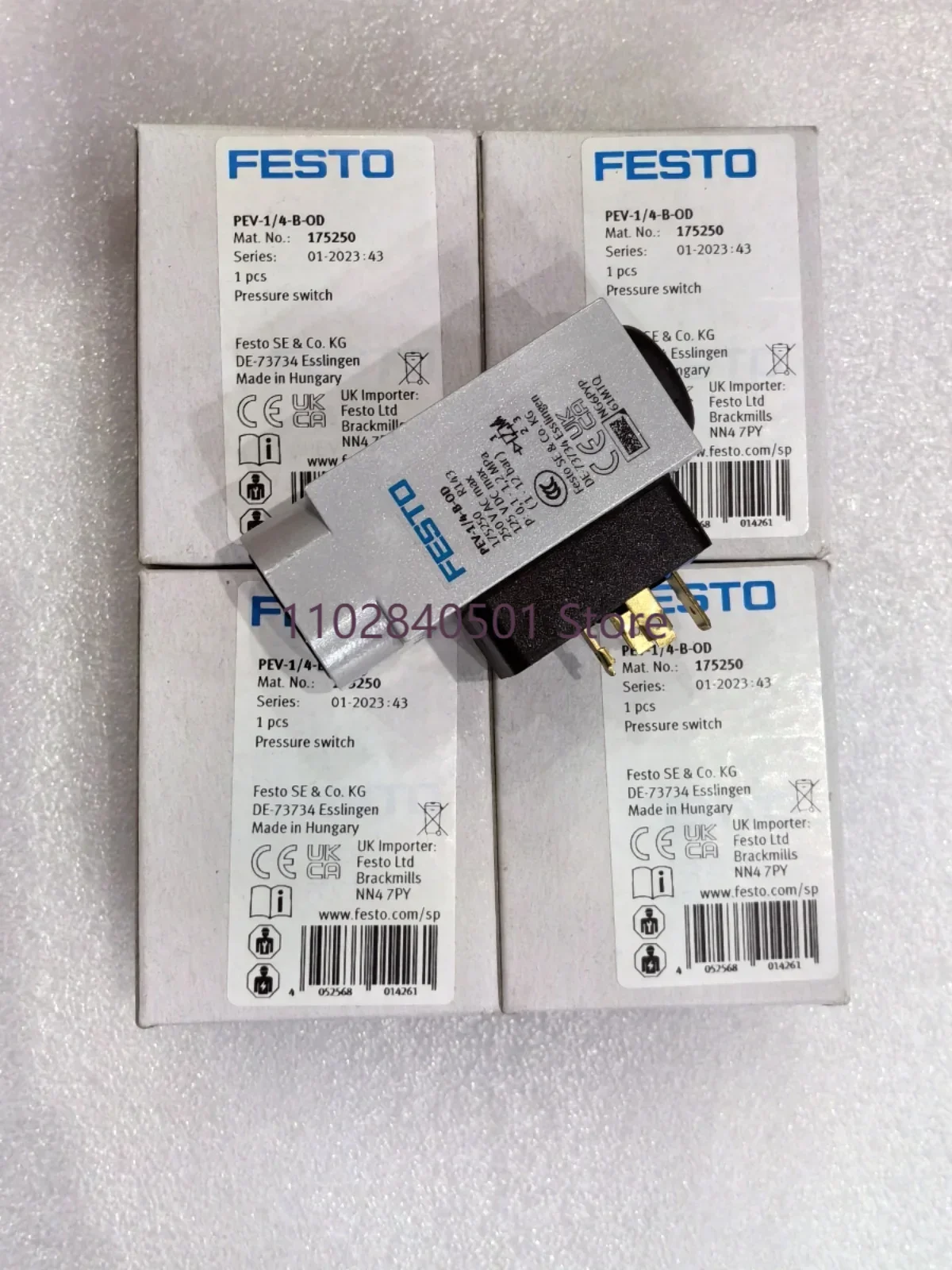 Festo pressure switch PEV-1/4-B 10773 175250 161760 152618 152619 brand new original