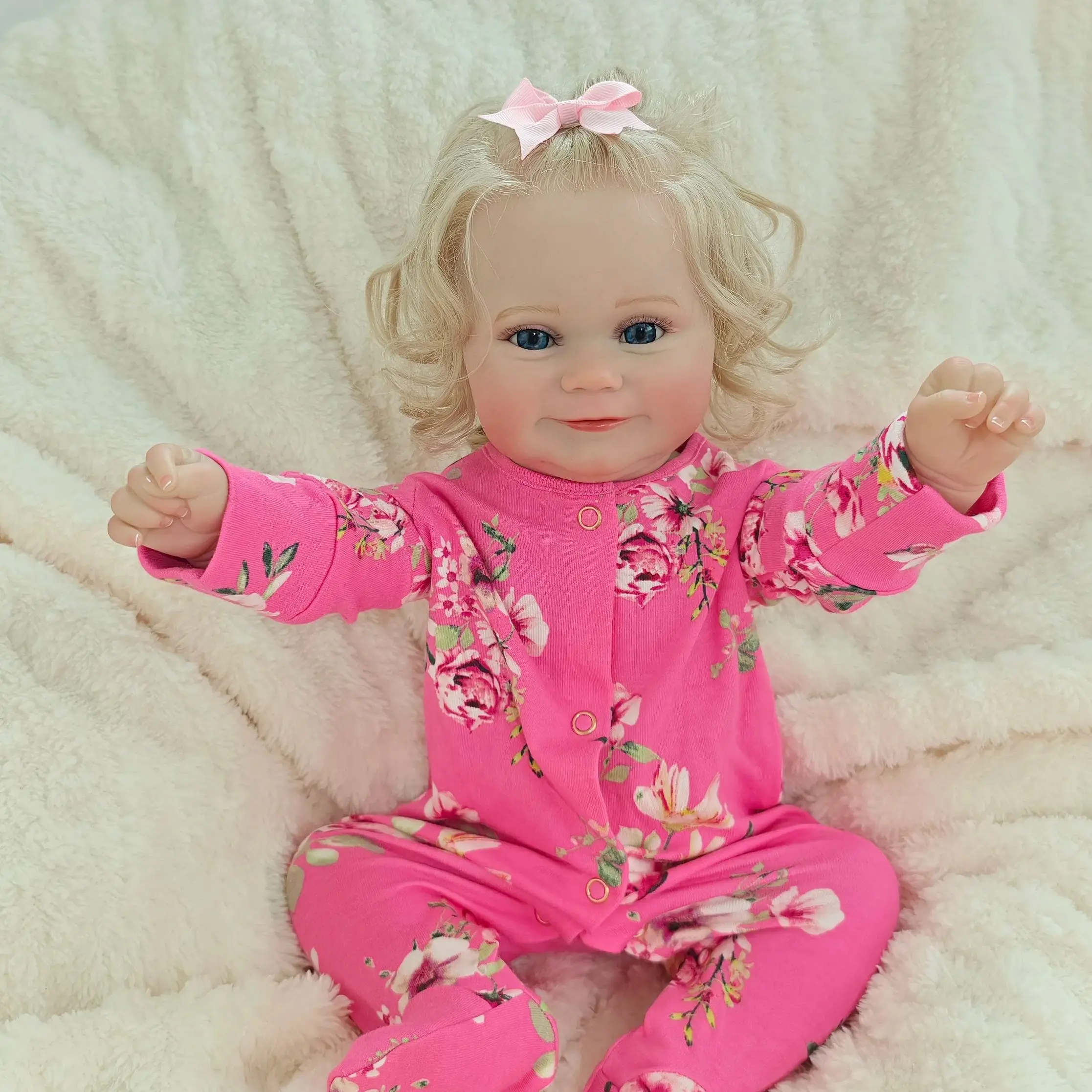 20 pollici/50cm realistico Reborn Baby Girl Doll Full Body Silicone vinile 3D dipinto vene visibili regalo di compleanno/regalo di natale