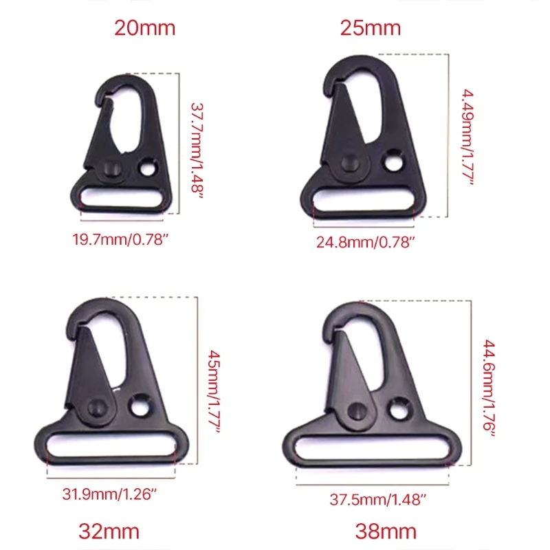 5Pcs/set Eagled Mouth Buckle Snap Link Hook Keychains Clip Hook Paracord Hook Camping Hook Keychains Snap Hook