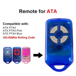 ATA PTX4 Remote Control For ATA PTX4 Securacode gate/garage door remote control PTX-4 replacement 433.92MHz