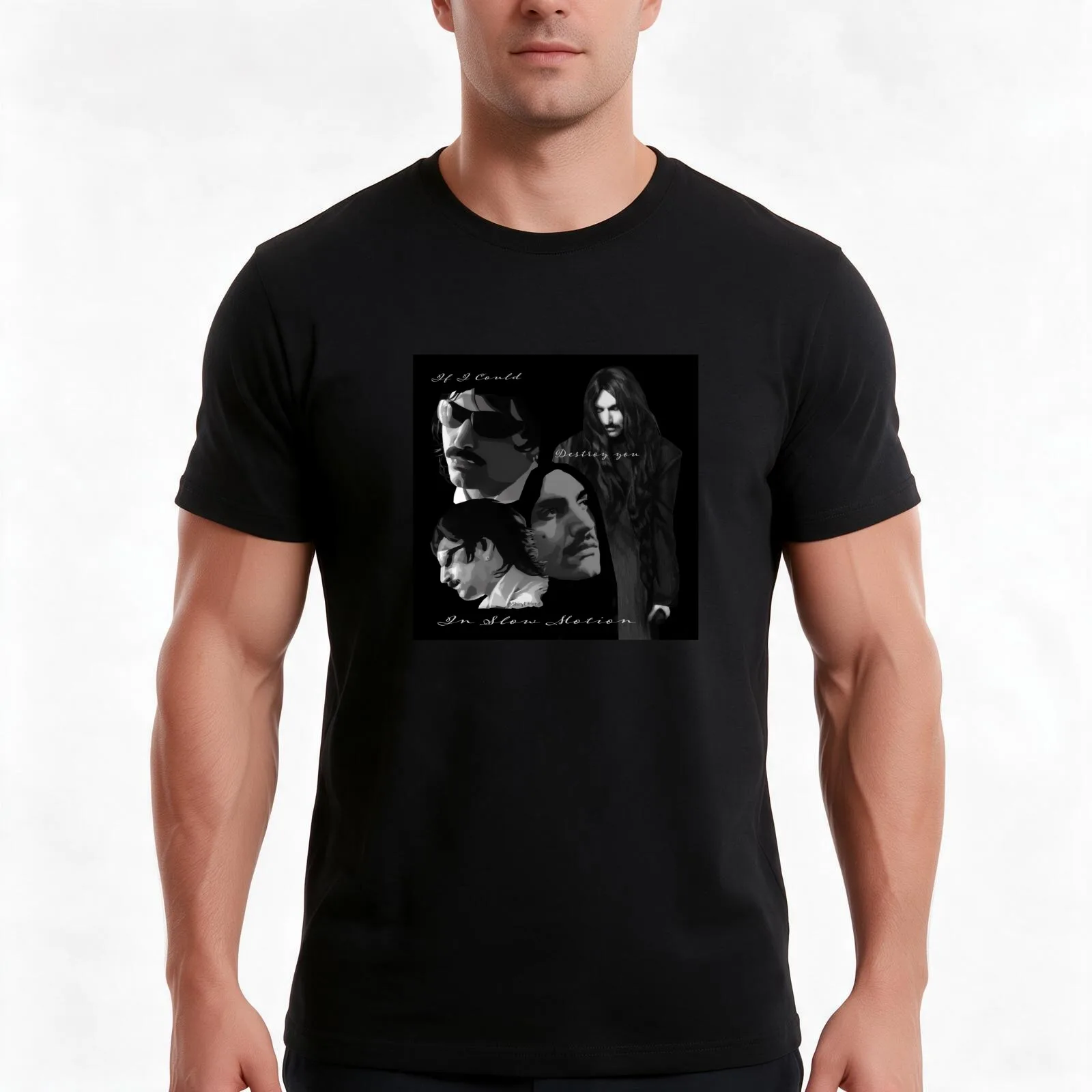 Messer Oblivion T-Shirt, Summer Casual Cotton Tee, Oversized Streetwear Tops, Vintage Graphic Print, Loose Fit Short Sleeve