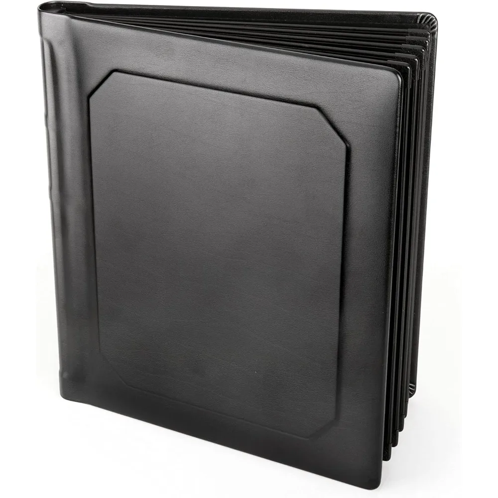 

Slip-in Photo Album, Professional Leatherette Bound ,Holds 30 8x10 Photos (15 Page), Black,perfect gift Photo Album