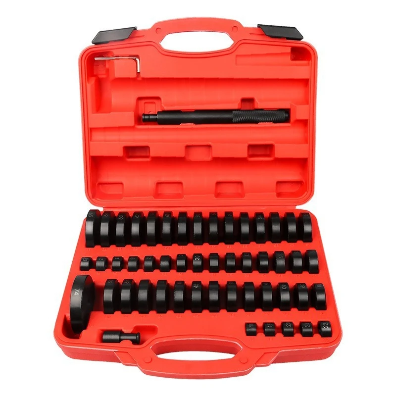 

52 Pieces Oil Seal Disassembly Tool Wheel Hub Bearing Installation And Disassembly Pressure Liner Rubber Sleeve