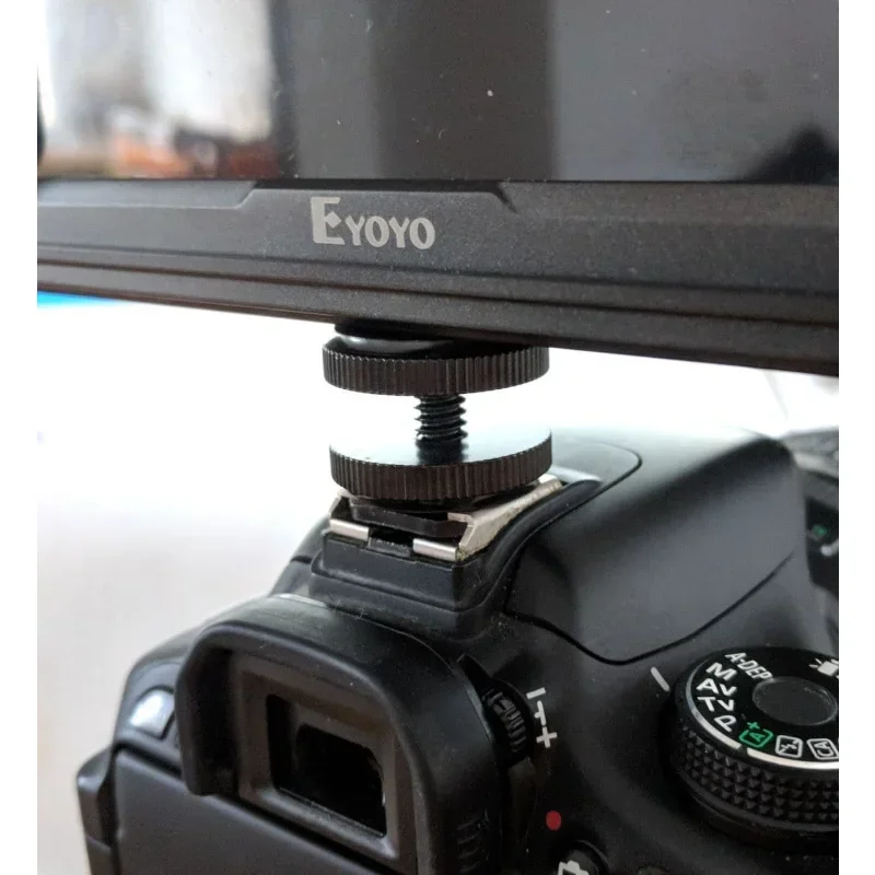 4Pcs 1/4นิ้วอะแดปเตอร์ Mount Mount อลูมิเนียมขาตั้งกล้องสกรูแฟลชรองเท้าเย็นสำหรับ Canon,nikon,Sony,Olympus,Leica